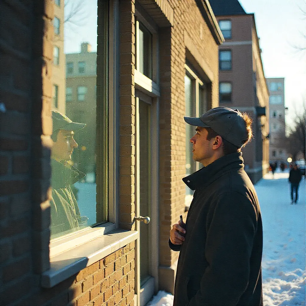 Low-angle mirror placement for winter solstice light